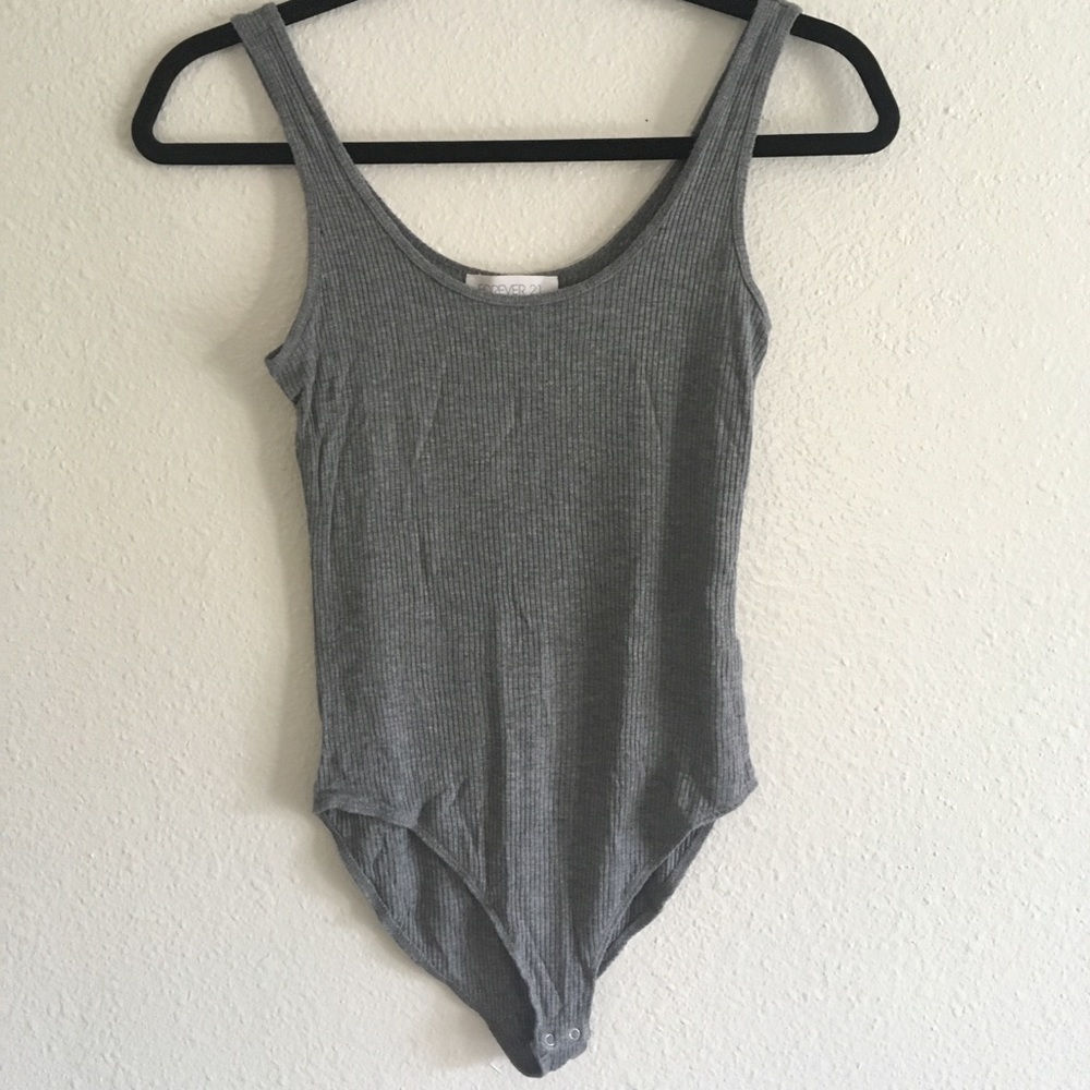 Forever21 gray tank top bodysuit!